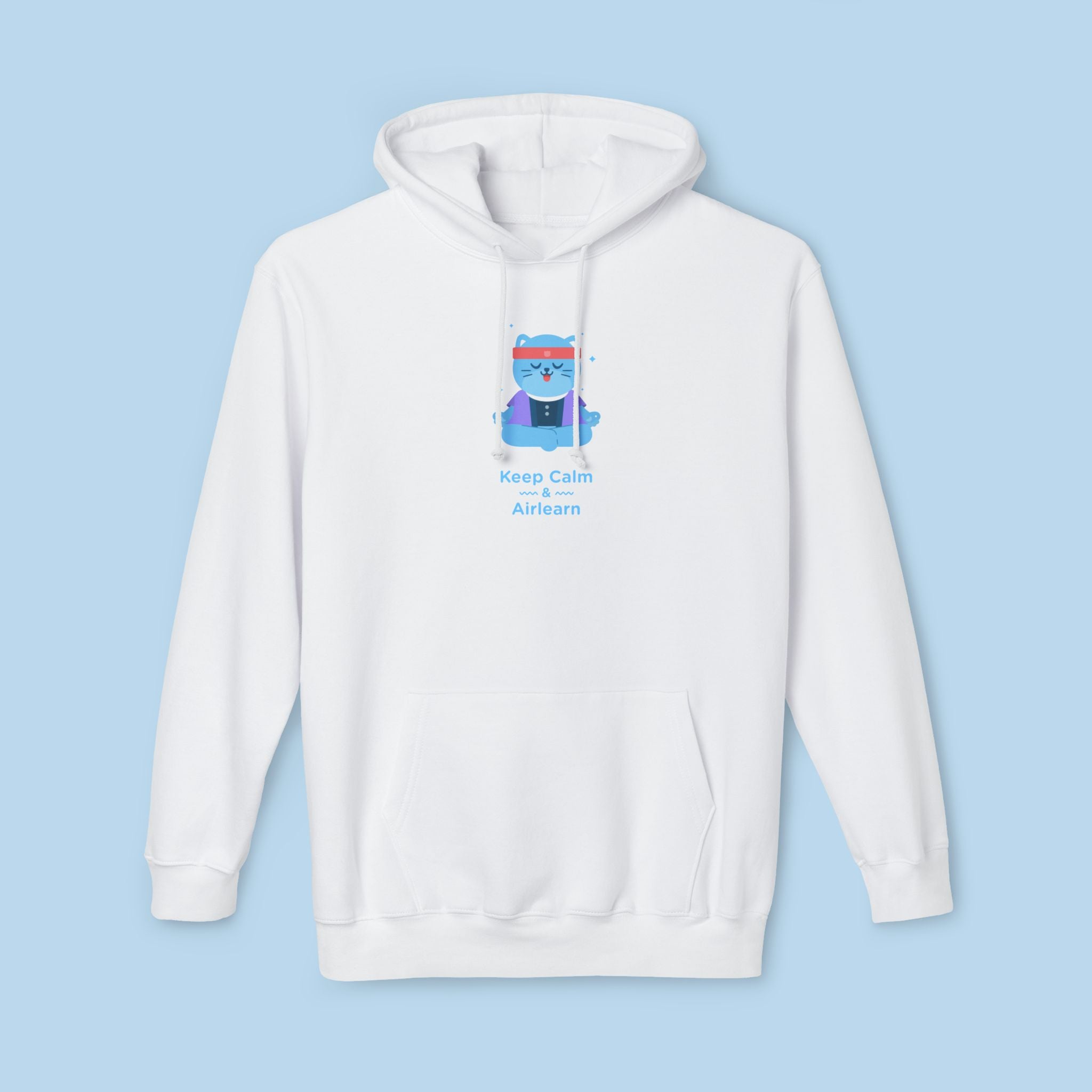 Calm Air Unisex Hoodie (White)