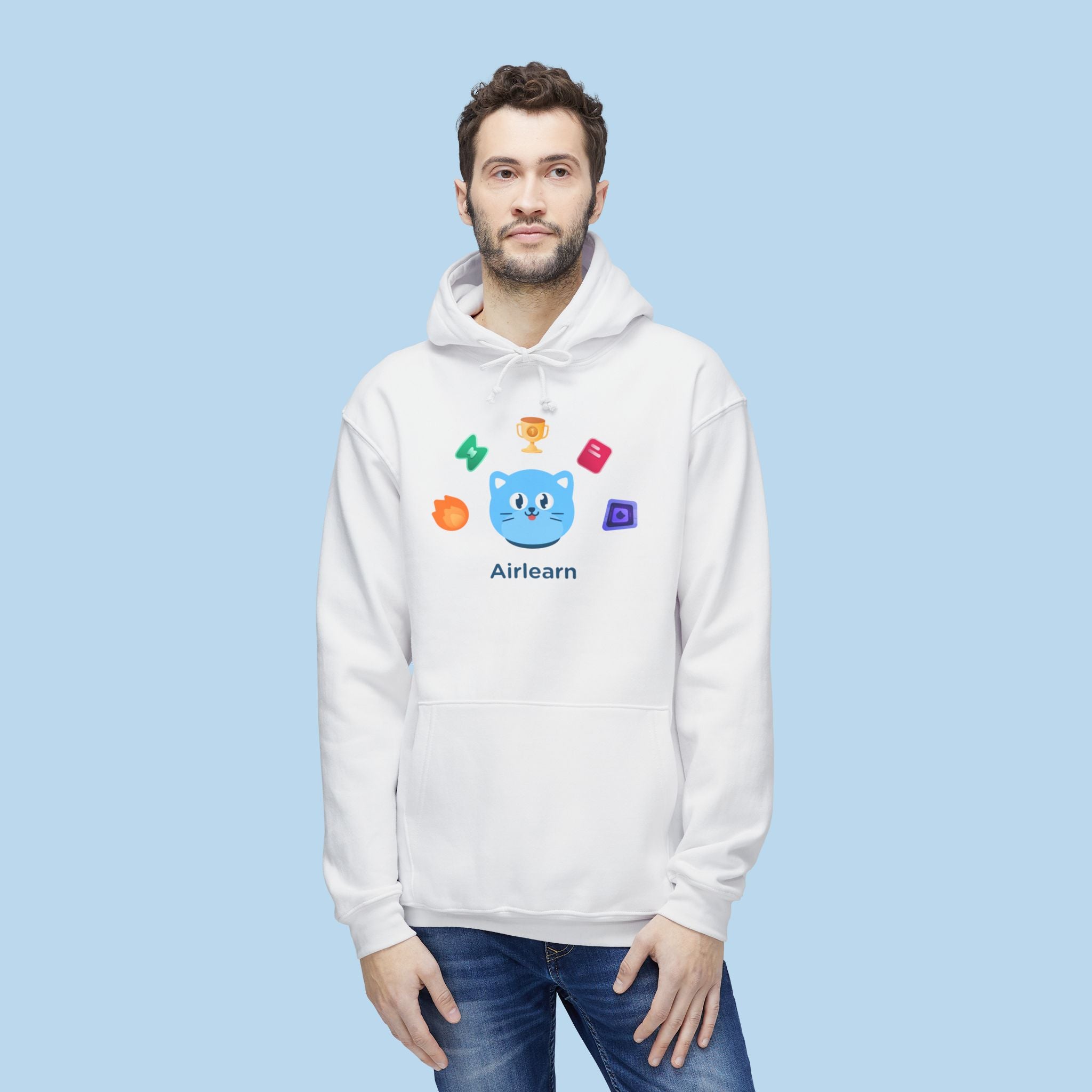 Iconic Air Unisex Hoodie (White)