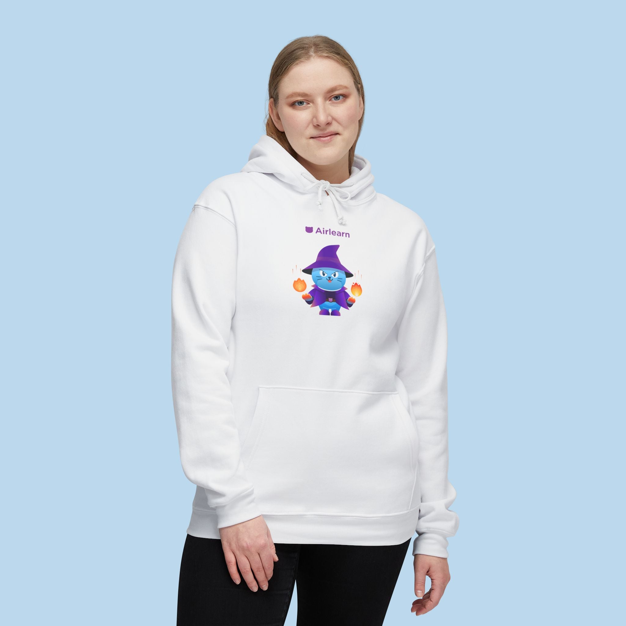 Wizard Air Unisex Hoodie (White)