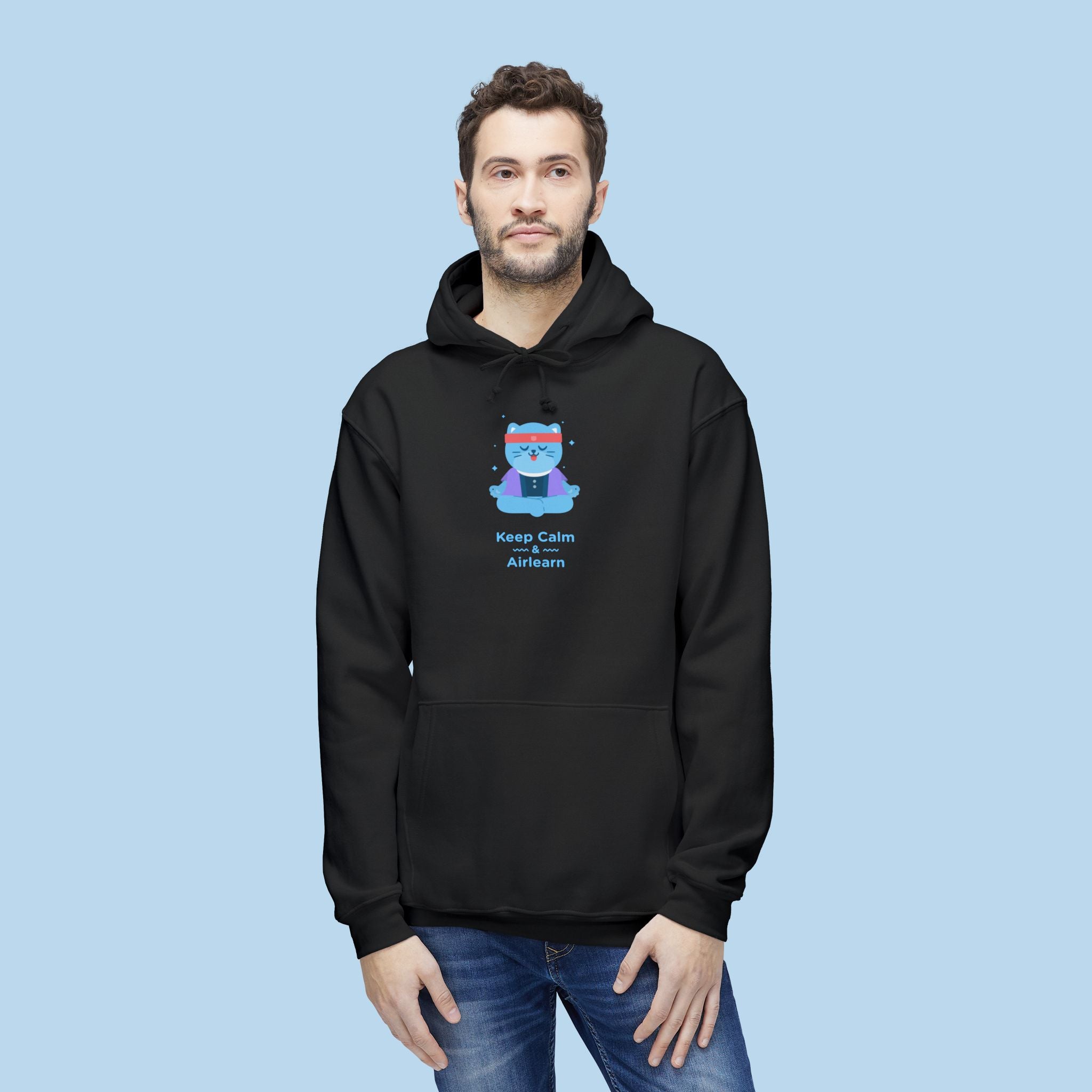 Calm Air Unisex Hoodie (Black)